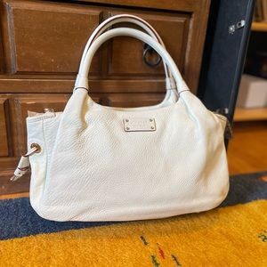 Kate Spade White Leather Hobo Bag